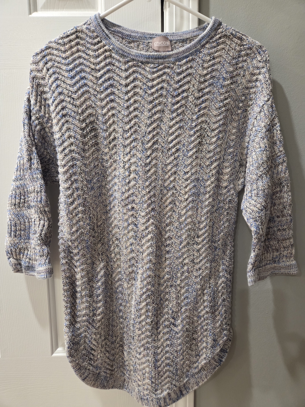 Chico's Women's Pull Over Multicolor Tight Knit Sweater Size 3/Large